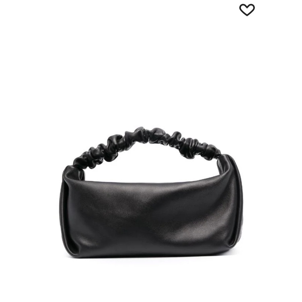 ALEXANDER WANG LEATHER SCRUNCHIE TOTE BAG